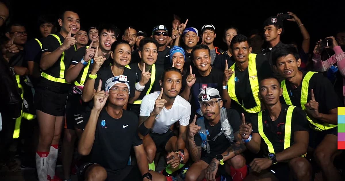 ‘ตูน บอดี้สแลม’ พร้อม ดารา-นักแสดง เริ่มวิ่งสู่ประจวบฯ ปชช.แห่รอรับ