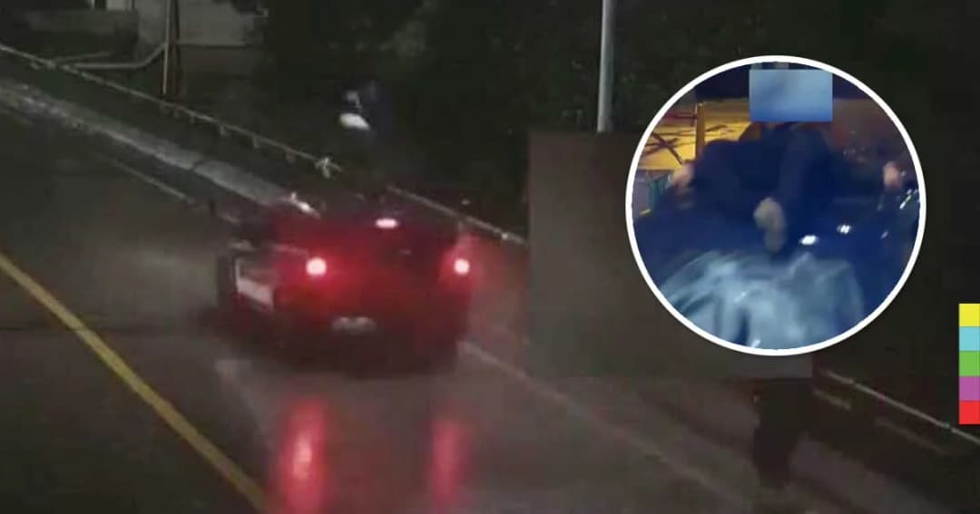 รถเอสยูวีพุ่งชนคนเดินถนนกระเด็นขึ้นหลังคารถสาหัส อีกรายตกสะพานดับ