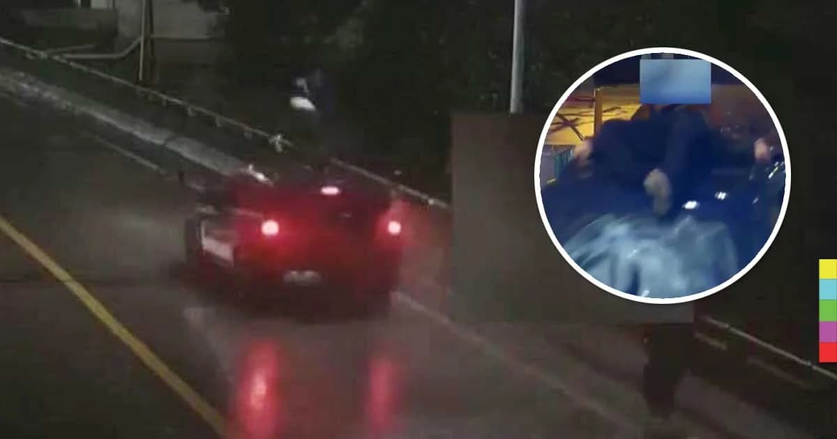 รถเอสยูวีพุ่งชนคนเดินถนนกระเด็นขึ้นหลังคารถสาหัส อีกรายตกสะพานดับ