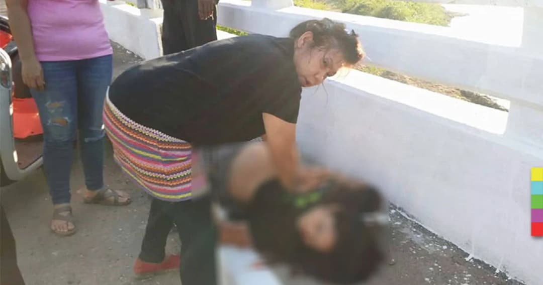 รถบรรทุกเฉี่ยว จยย.สาวท้องแก่ ล้ม ! อดีตพยาบาลผ่านมา ช่วยปั๊มหัวใจยื้อชีวิต