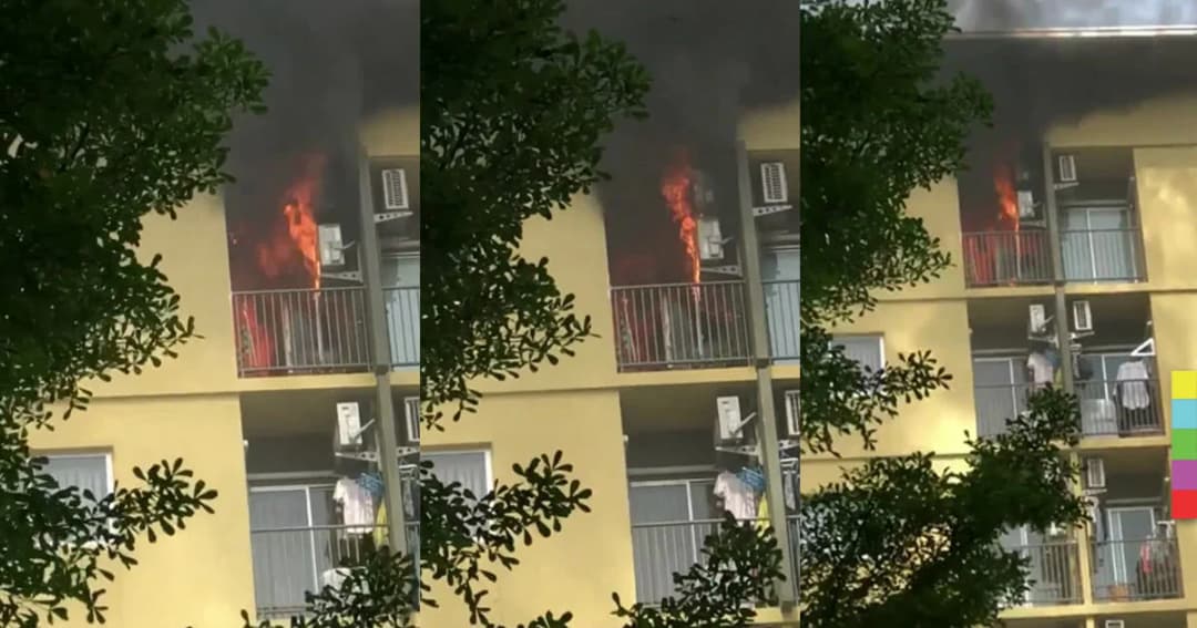 ไฟไหม้คอนโดย่าน ม.กรุงเทพ นศ.หนีตาย เจ็บ 3 ราย