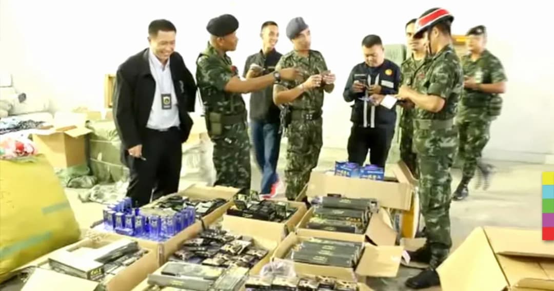 บุกยึดสินค้าละเมิดลิขสิทธิ์ มูลค่ากว่า 20 ล้านบาท