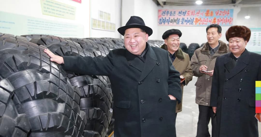 “ผู้นำคิม” เยี่ยมชมโรงงานผลิตยางใช้ขนส่งขีปนาวุธข้ามทวีป