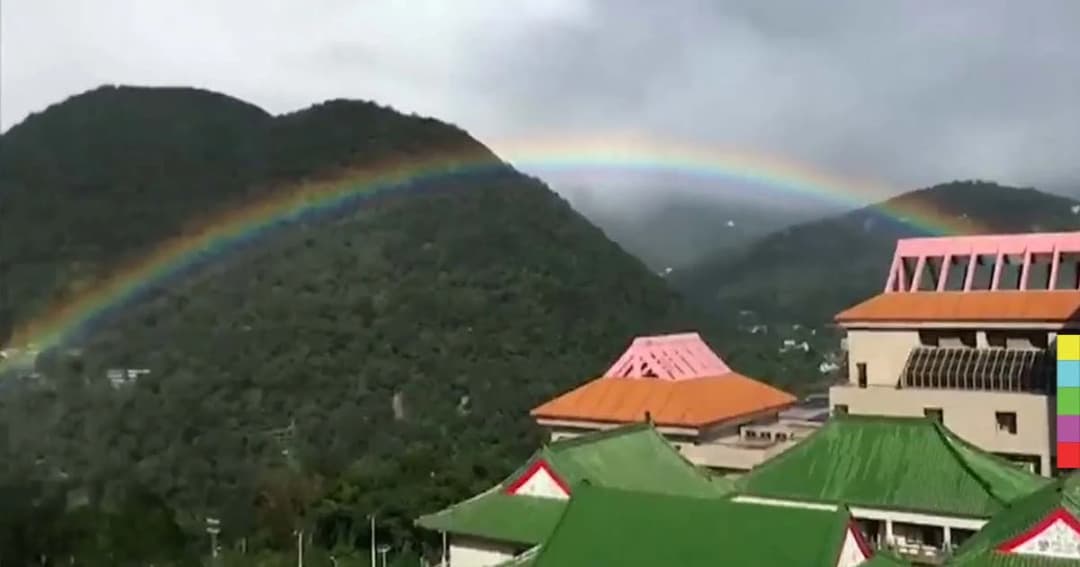 มหัศจรรย์ ! รุ้งกินน้ำนานที่สุดในไต้หวัน 9 ชั่วโมง