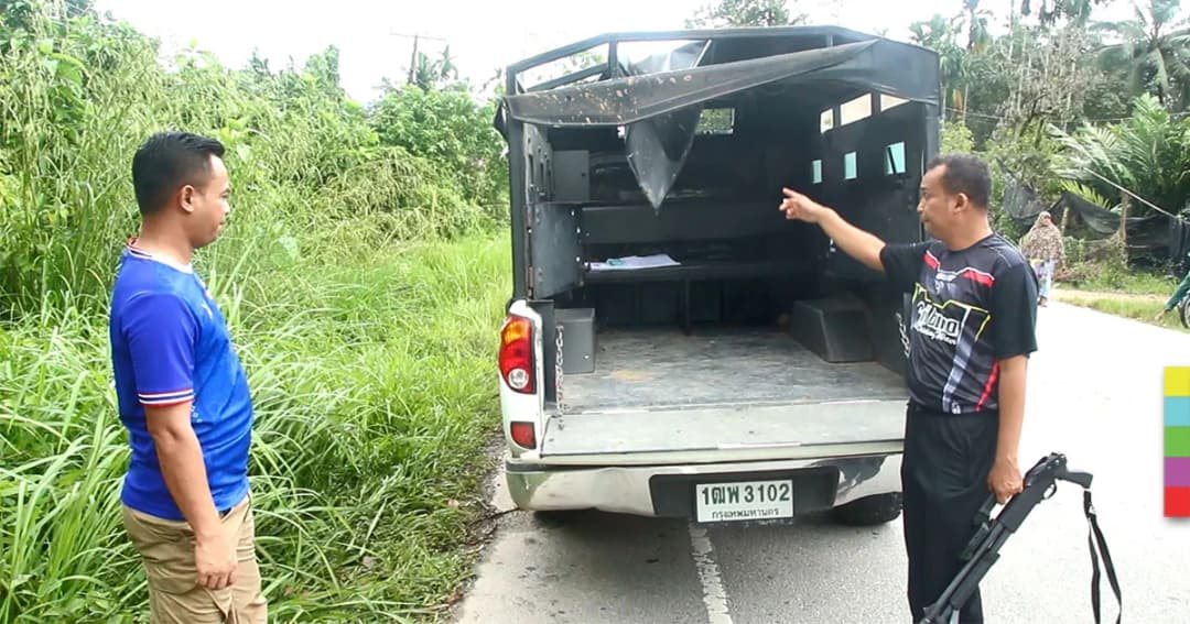 คนร้าย จุดชนวนระเบิดดักสังหาร ‘อส.จะแนะ’ รถยนต์หุ้มเกราะเสียหาย