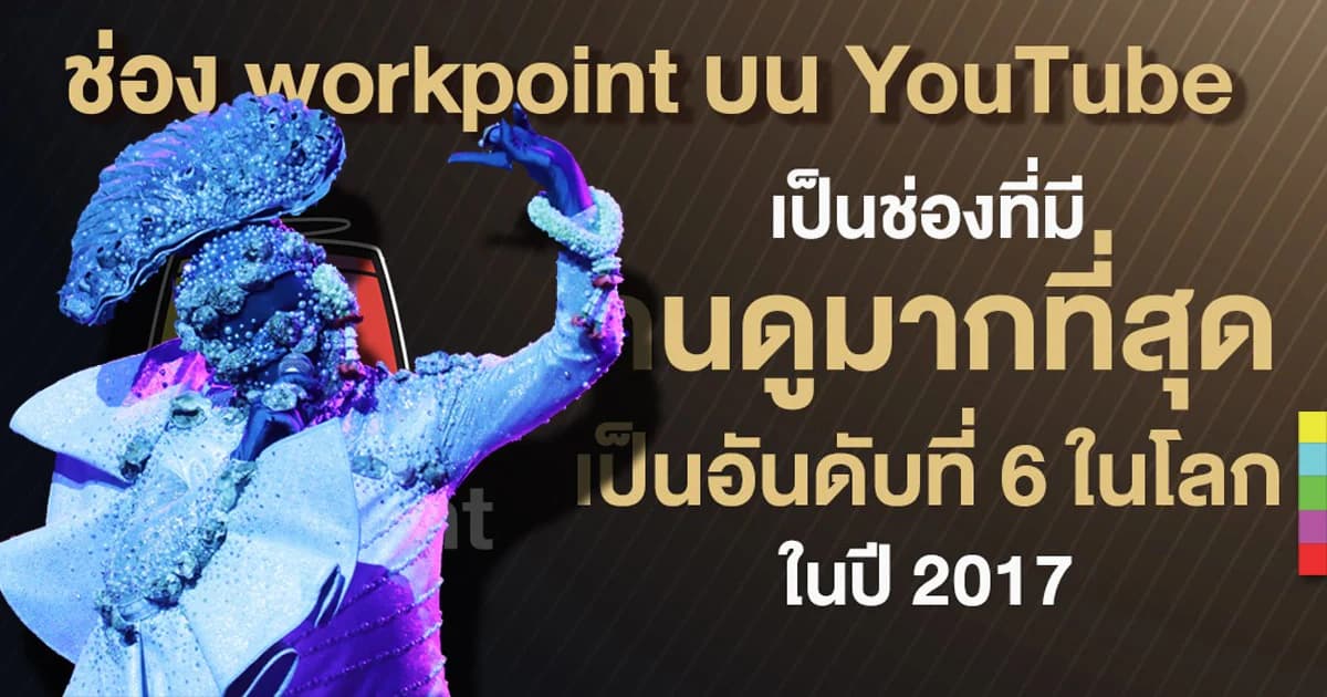 ยูทูปเวิร์คพอยท์สร้างประวัติศาสตร์กับรางวัล Top Trending Video อันดับ 1 ของโลก