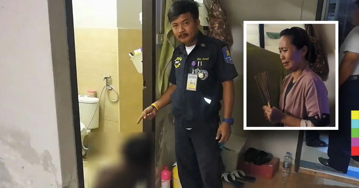 หญิงวัย 40 ปี ผงะ ! เปิดประตูห้องพัก พบศพเเฟนหนุ่ม ผูกคอดับ