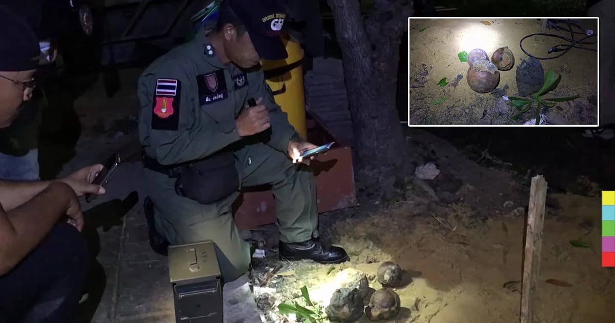 พบ ‘ลูกปืนใหญ่โบราณ’ สมัยรัตนโกสินทร์ตอนต้น ที่ รพ.สมุทรสงคราม