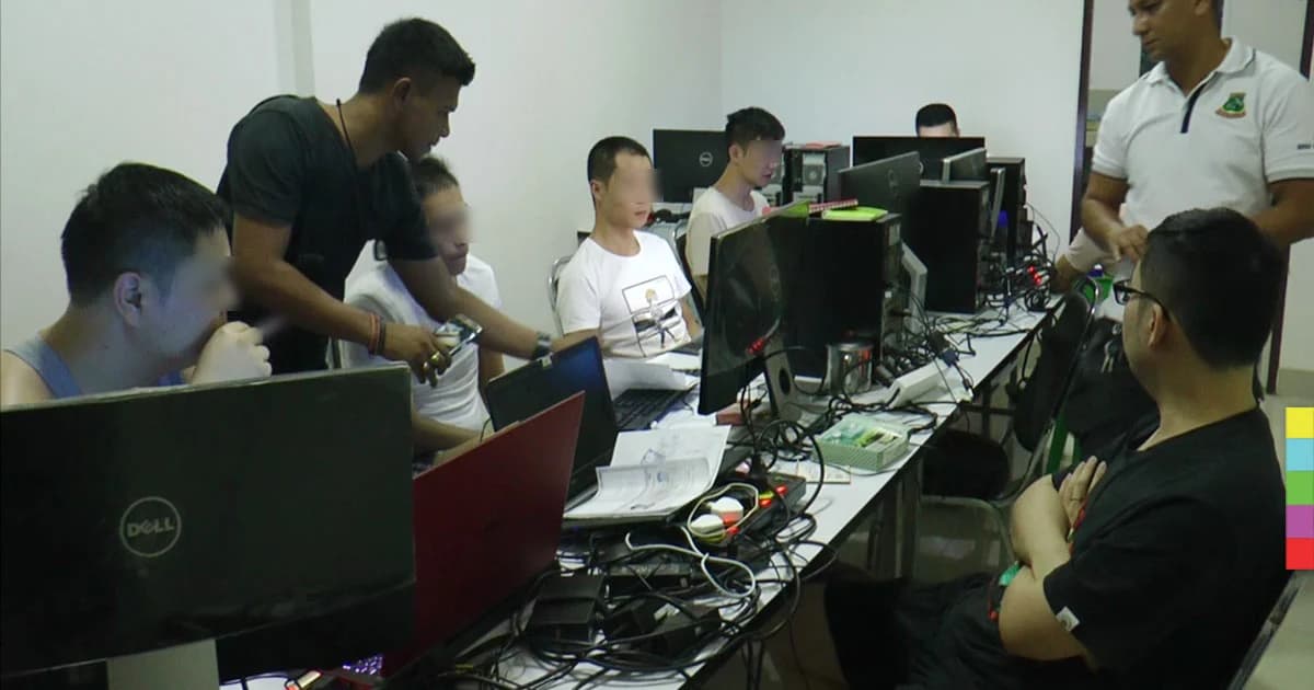 คุมตัวแก๊งชาวจีน คาดเกี่ยวโยง ‘แก๊งคอลเซ็นเตอร์-พนันออนไลน์’