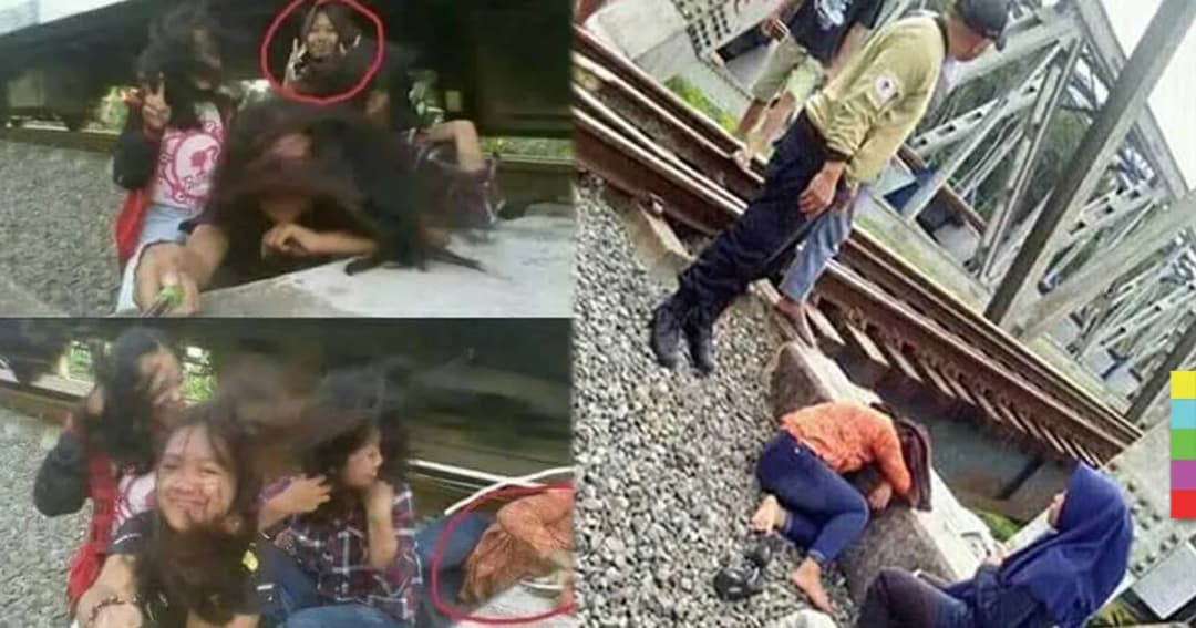 สาวน้อยแดนอิเหนา มัวเซลฟี่กับเพื่อนถูกรถไฟเฉี่ยวเจ็บสาหัส