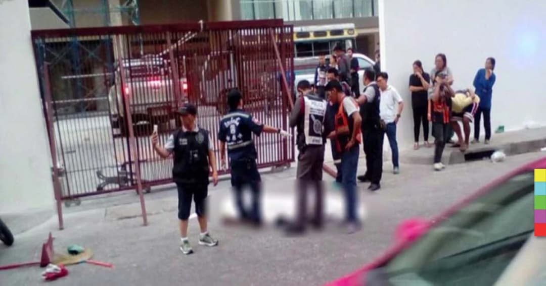 ตร.แจ้งข้อหาหนุ่มกัมพูชาประมาท ทำประตูเหล็กลื่นทับ นร.นอก