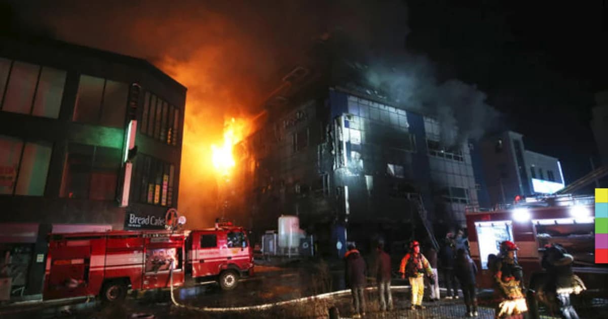 เพลิงไหม้ฟิตเนสในเกาหลีใต้ เสียชีวิตแล้ว 28 ศพ