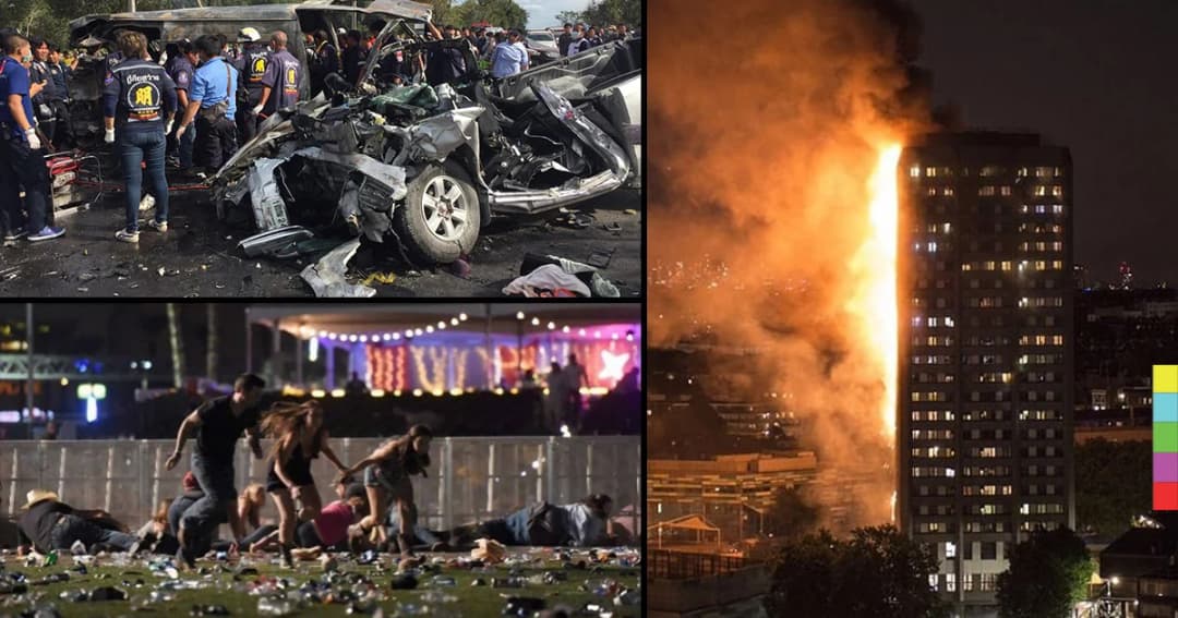 23 ข่าวเด่น 2560 ชุดที่ 5 รถตู้ประสานงากระบะ – กราดยิงเวกัส – ไฟไหม้ตึกลอนดอน