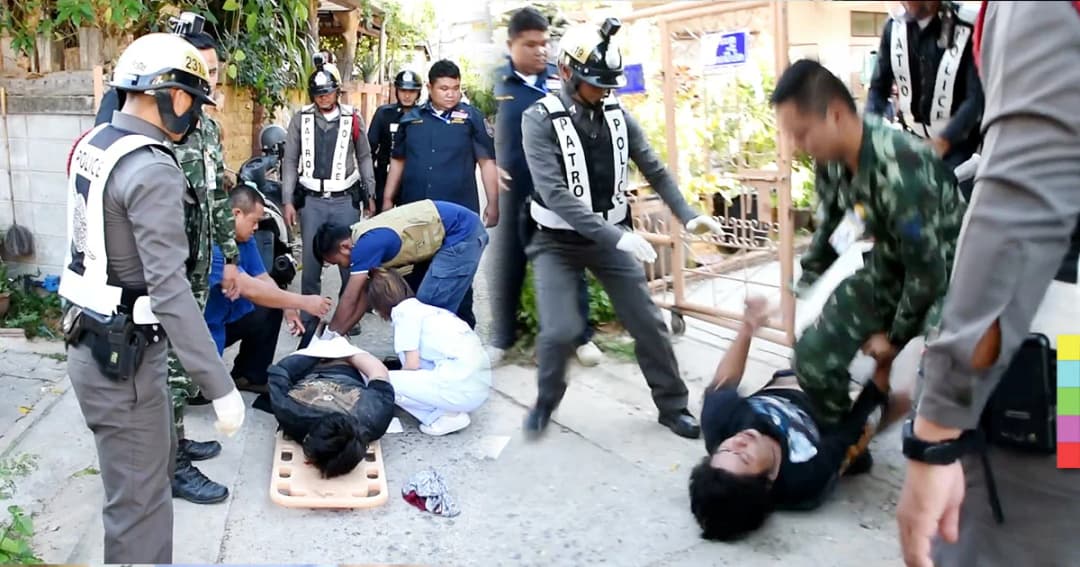 ไล่จับวุ่น ! ชายวิกลจริต เปลือยท่อนล่างวิ่งเข้าร้านอาหาร