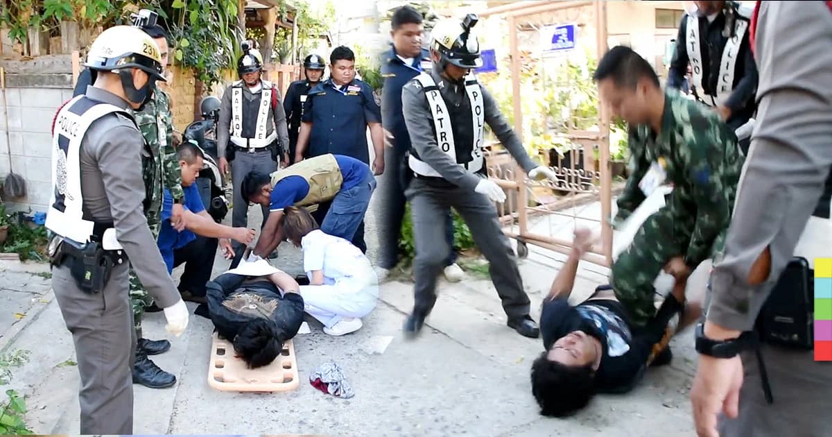 ไล่จับวุ่น ! ชายวิกลจริต เปลือยท่อนล่างวิ่งเข้าร้านอาหาร