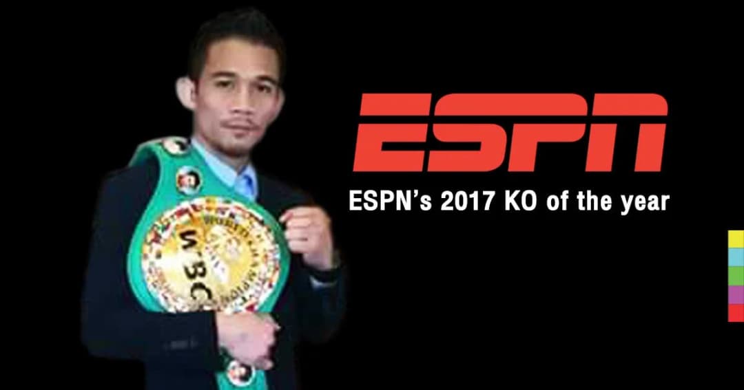 “เจ้าแหลม” คว้ารางวัลน็อคเอาต์แห่งปี 2017 จากอีเอสพีเอ็น