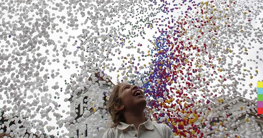 ปล่อยลูกโป่ง ‘รักษ์โลก’ นับหมื่นเหนือท้องฟ้าบราซิล ต้อนรับปีใหม่ 2018