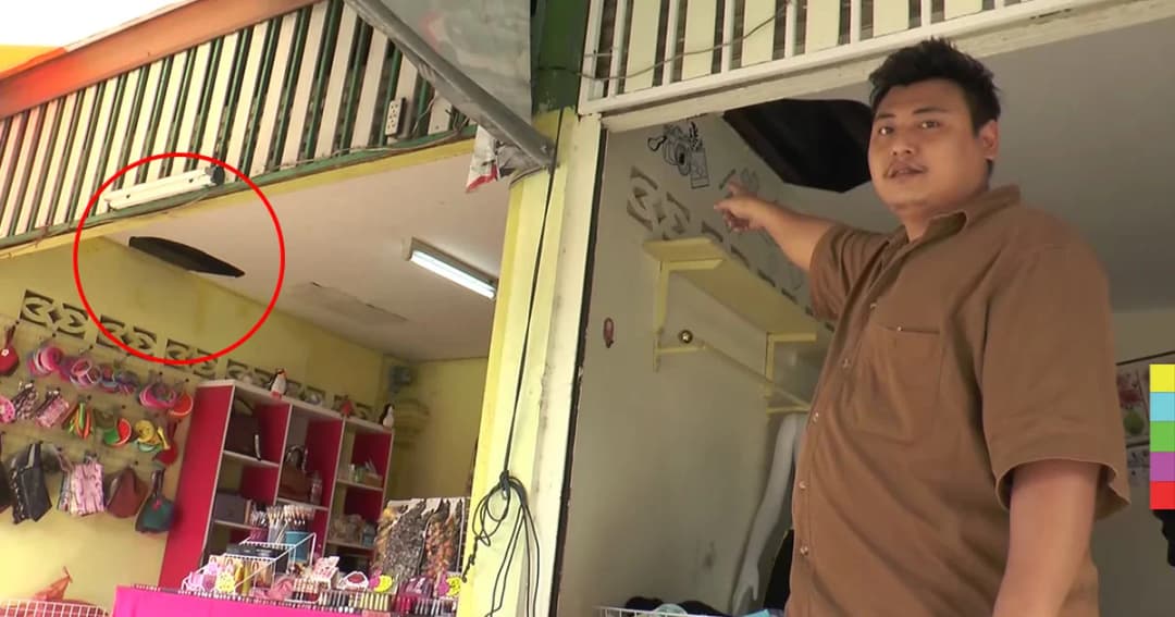 โจรแสบ ! เจาะฝ้าเพดานร้าน ฉกของ 4 ครั้ง ยังลอยนวล