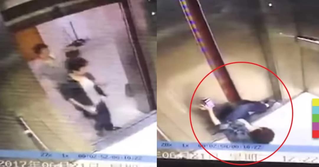 คลิปสยอง! สาวจีนเข้าลิฟต์ แต่เกิดขัดข้อง สะดุดล้ม ถูกหนีบขาขาด