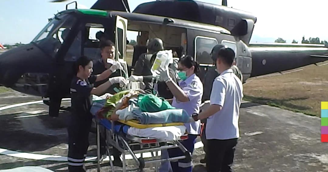 ‘รพ.อยู่ไกล’ ผบ. ส่งฮ. ช่วยสาวท้องมดลูกแตก