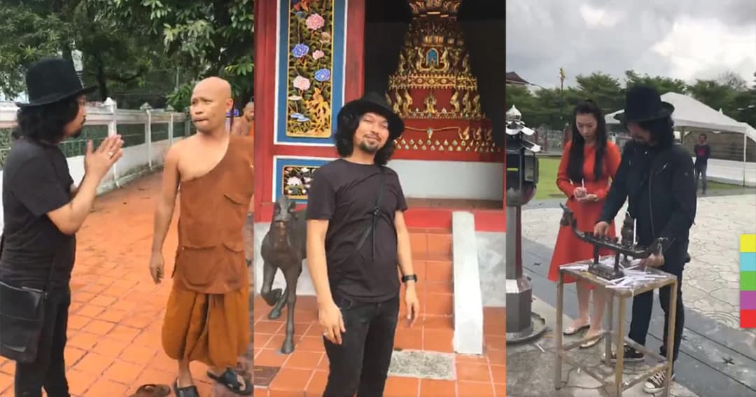 ‘เสก’ ไหว้พระเมืองคอน หลังพ้นคุก ตร.เตรียมส่งฟ้องต่อ