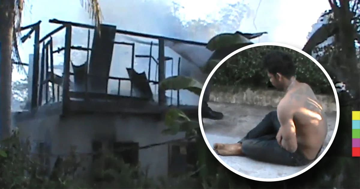 หนุ่มคลั่ง เผาบ้านตัวเองวอด คาด เสพยาจนประสาทหลอน