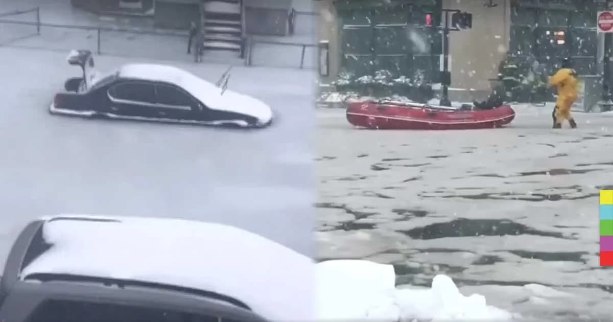 “บอสตัน” เผชิญน้ำแข็งท่วมขังไปทั้งเมือง จากอิทธิพลบอมบ์ไซโคลน