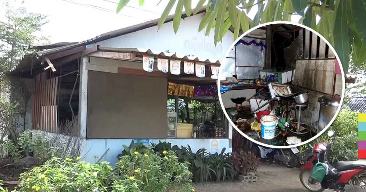 ช้างป่าบุกพังร้านอาหาร ขโมยกินเส้นก๋วยเตี๋ยวราว 10 กิโล