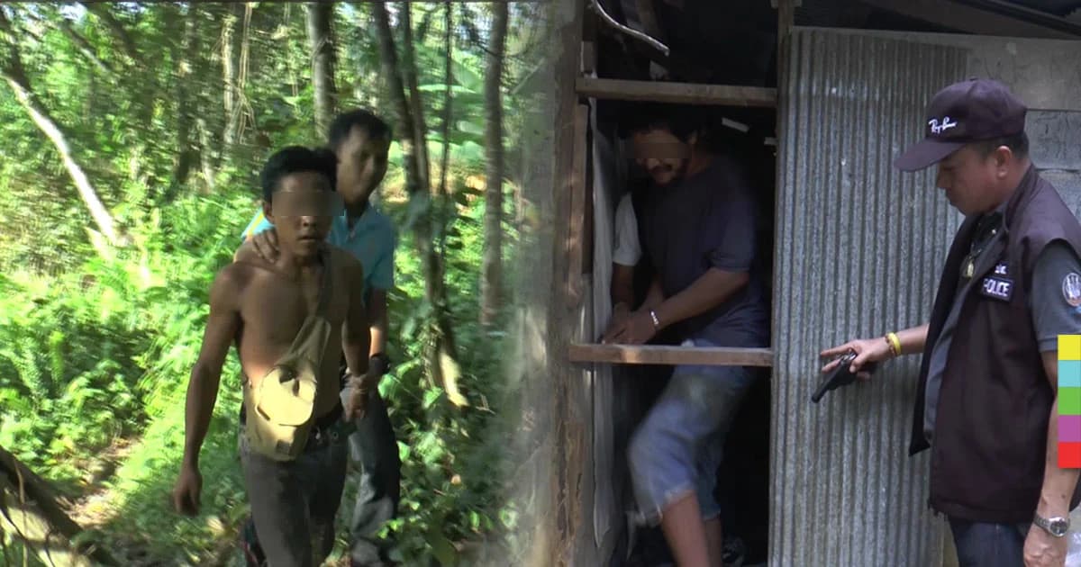 ตร.สะเดา บุกรวบ 2 ผู้ต้องหา ค้ายาบ้า-พกอาวุธปืน