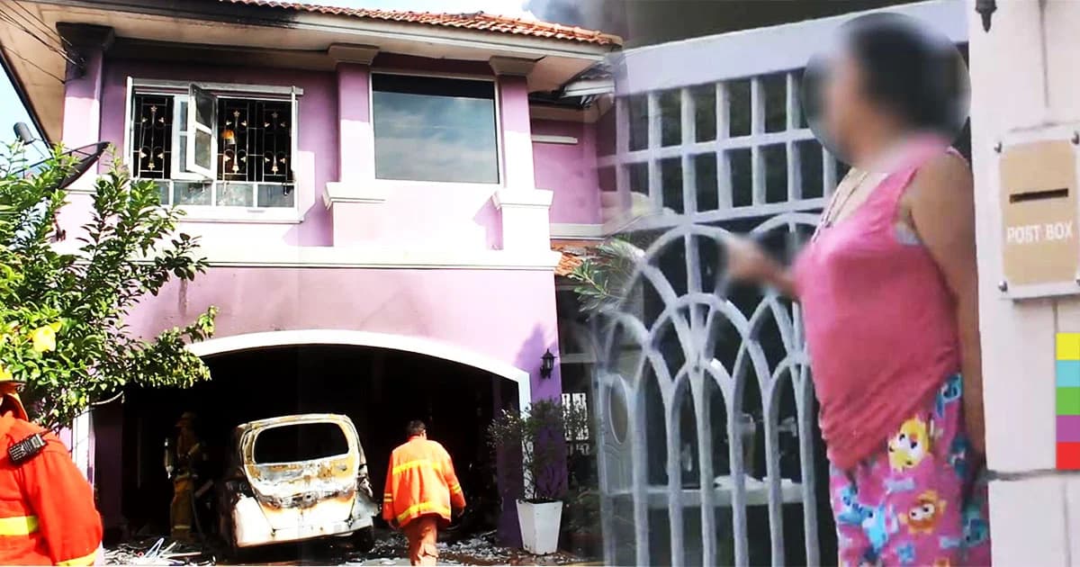 สาวใหญ่คลุ้มคลั่ง เผาบ้าน-รถยนต์วอด สลด สุนัขที่เลี้ยงไว้ ถูกไฟคลอกดับ