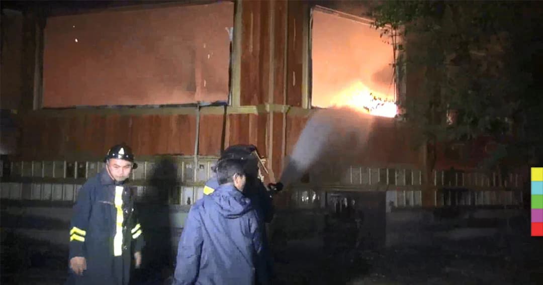 ไฟไหม้ศาลาการเปรียญ วอดทั้งหลัง สูญเกือบ 10 ล้าน คาดไฟฟ้าลัดวงจร