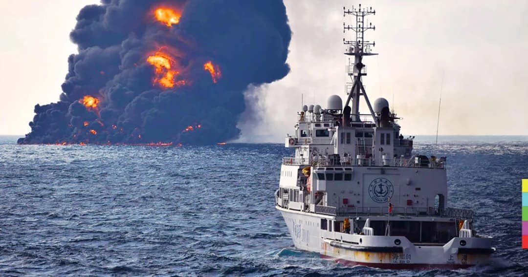 เรือบรรทุกน้ำมันอิหร่านจมแล้ว ลูกเรือ 32 ชีวิตไม่รอด!