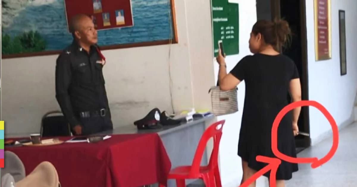 คืบหน้า ! จ่อแจ้งข้อหา สาวถือกรรไกรไล่แทง ตร.พังงา