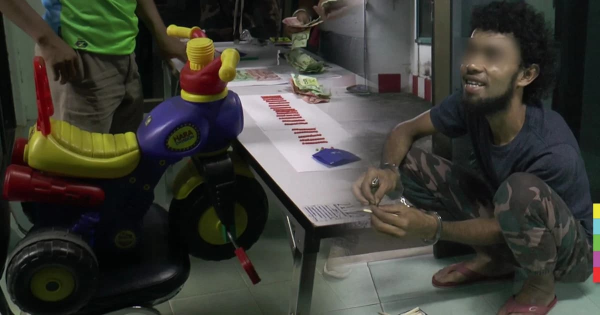 รวบหนุ่มค้ายาบ้า ซุกยาในของเล่นลูก ยึดได้กว่า 200 เม็ด