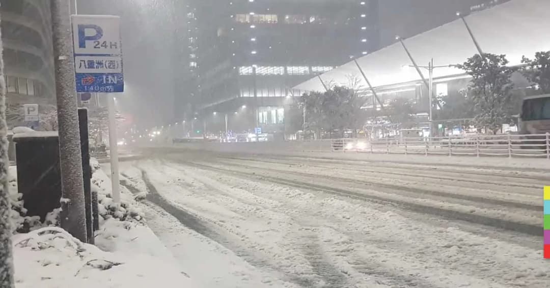 กรุงโตเกียวหิมะตกหนักสุดในรอบ 4 ปี กระทบการเดินทาง