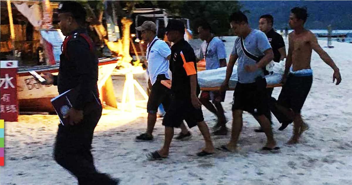 นทท.จีนดำน้ำ ดับคาสน็อกเกิล ที่หาดเกาะหลีเป๊ะ