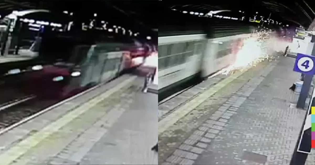 เผยวงจรปิด วินาทีรถไฟอิตาลีตกราง มีผู้เสียชีวิต 3 ราย