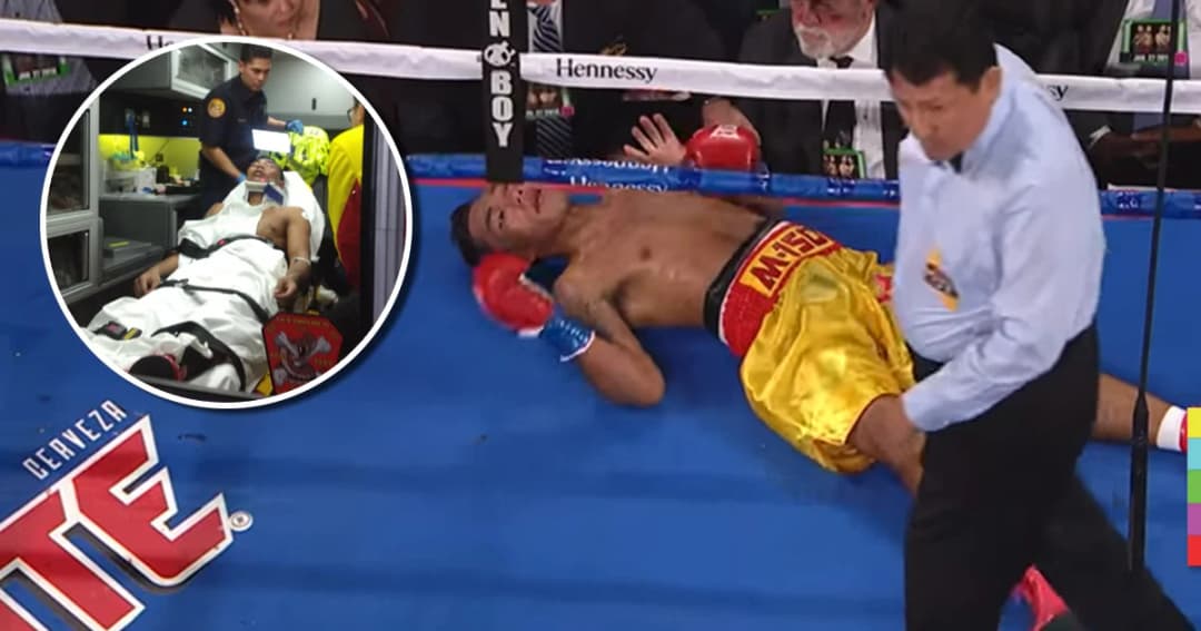 เผยภาพ ‘ถิรชัย ศิษย์หมอเส็ง’ ถูกหามส่ง รพ. หลังโดนน็อก