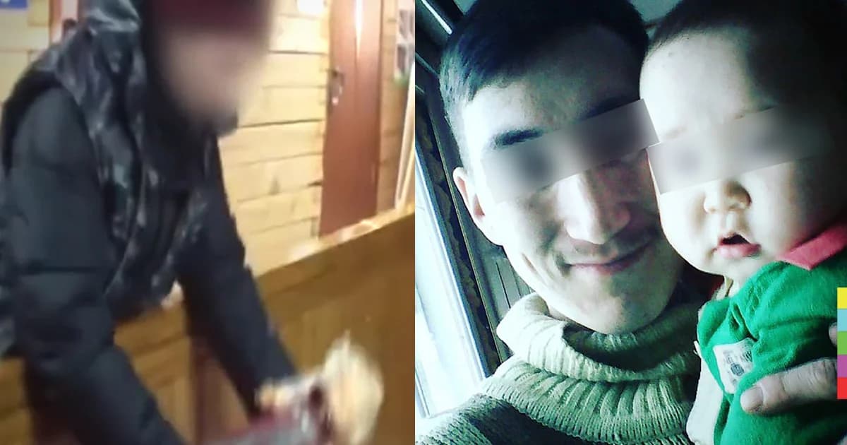 พ่อใจร้ายโยนลูกทารกจากชั้น 2 ของบ้าน ยัวะร้องไห้ไม่หยุด