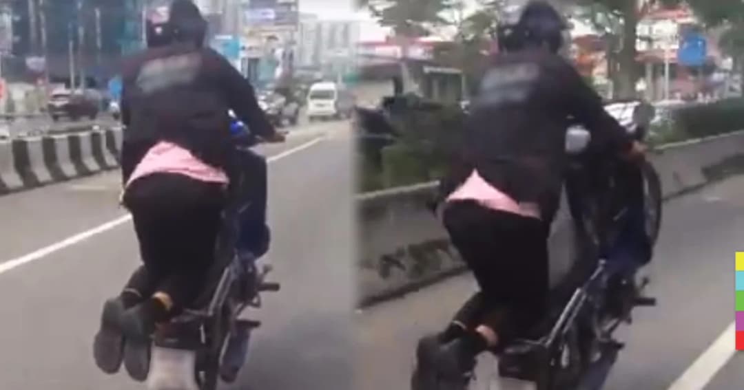 โจ๋ซิ่งมอเตอร์ไซค์ ยกล้อโชว์บนถนนหลวง