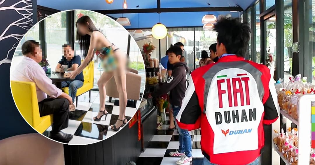 หนุ่มๆ แห่ไปร้านกาแฟ หวังชมนางแบบแต่งหวิว ผ้ากันเปื้อนผืนเดียว