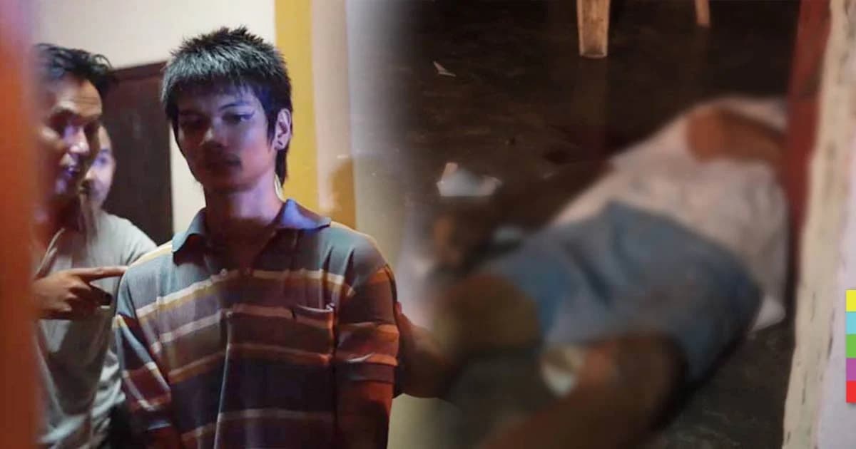 ลูกทาสยา ! คว้าขวานฟันปากพ่อฉีกถึงหูดับคาชามข้าว แถมนั่งยิ้มรอตำรวจ