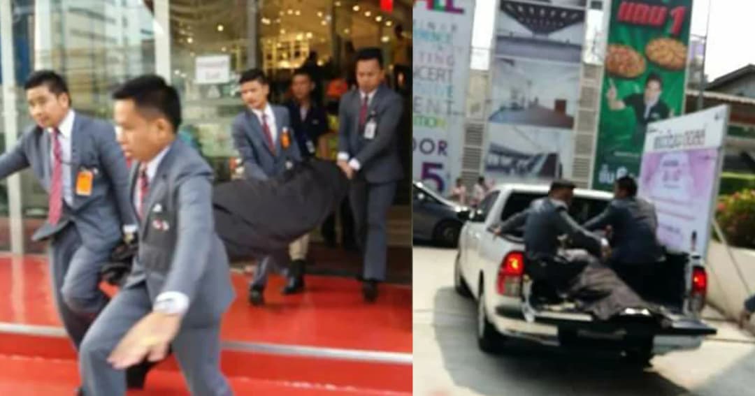 แชร์สนั่น ! ภาพเคลื่อนย้ายร่าง “พล.ต.อ.สล้าง” จวกห้างฯ รีบช่วยส่ง รพ. จริงหรือ