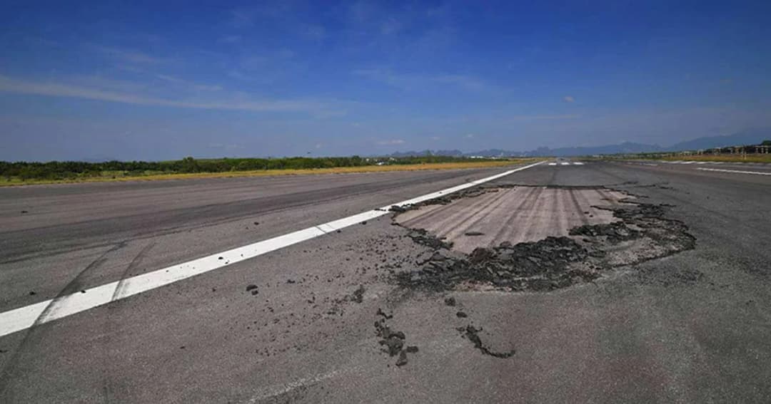 ปิดรันเวย์สนามบินกระบี่ ซ่อมรอยแตก นาน 1 สัปดาห์