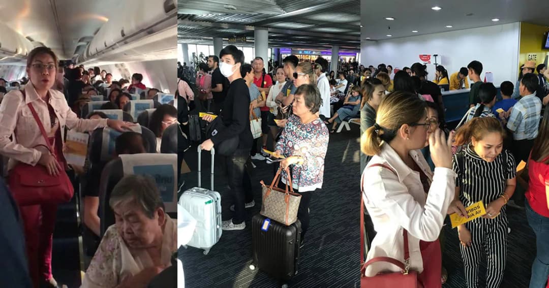 ผู้โดยสารโวย ! เครื่องบินดีเลย์ ทิ้งให้นั่งรอ 2 ชม. ทั้งที่แอร์เสีย