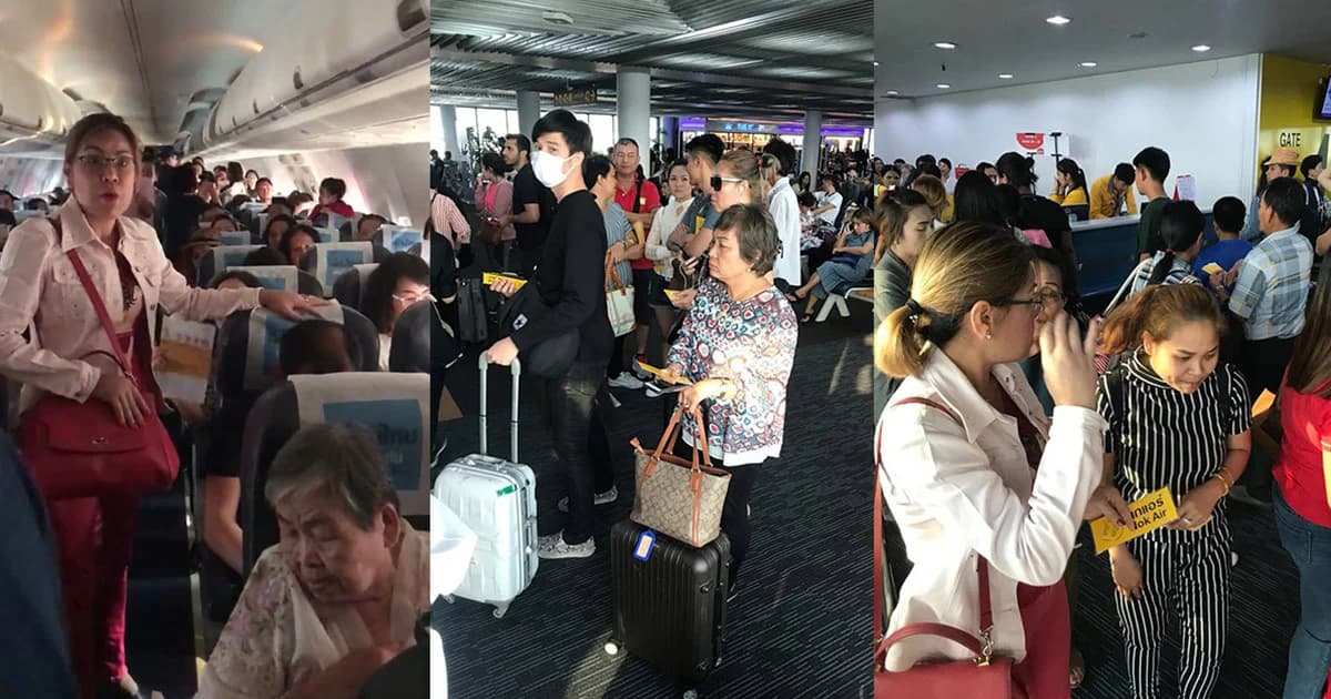 ผู้โดยสารโวย ! เครื่องบินดีเลย์ ทิ้งให้นั่งรอ 2 ชม. ทั้งที่แอร์เสีย