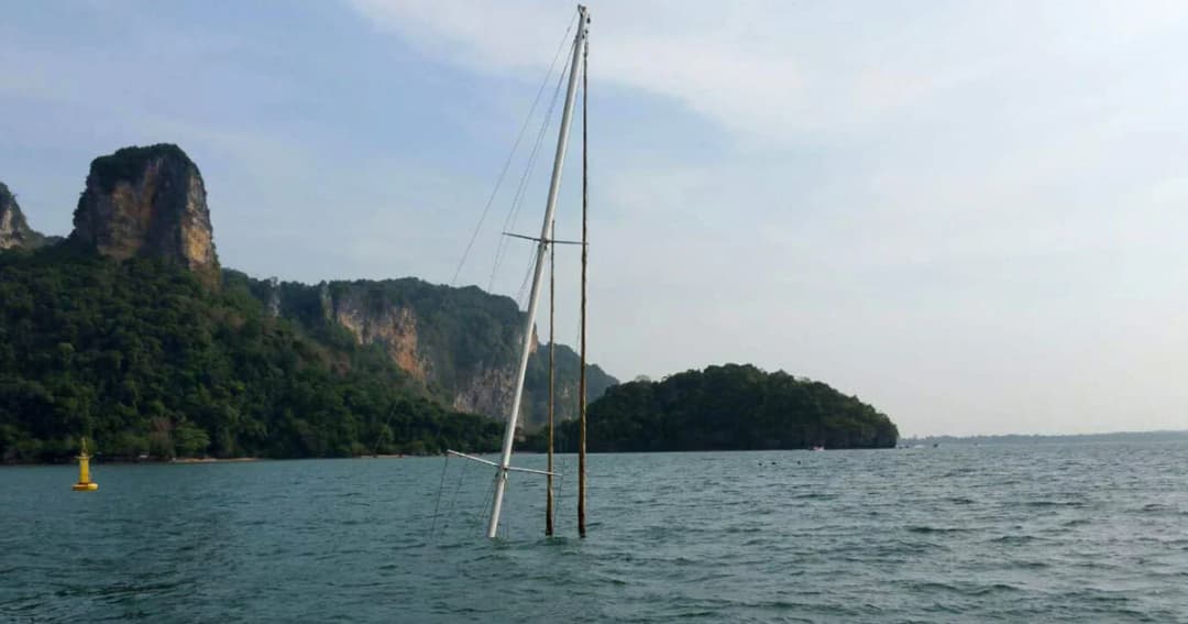เจ้าของเรือเตรียมกู้ ‘เรือยอร์ช’ จมหน้าอ่าวไร่เลย์