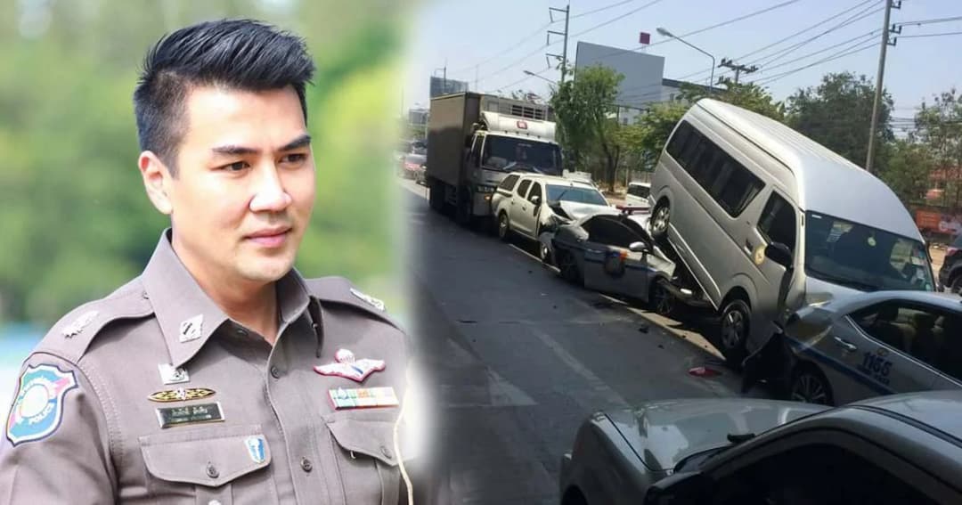 ‘สารวัตรโจ้’ อาการปลอดภัยแล้ว หลังถูกรถชนขณะติดไฟแดงที่นครปฐม