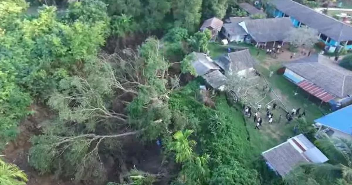 เร่งสำรวจพื้นที่สร้างอาคารใหม่ หลังร.ร.ดินยุบพังเสียหายนาน 5 เดือน