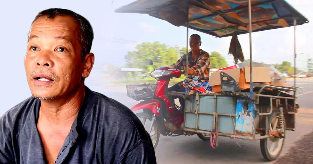 ร.ต.ต.ใช้เวลานอกงานราชการ ขี่ซาเล้งเก็บของเก่า มากว่า 30 ปี